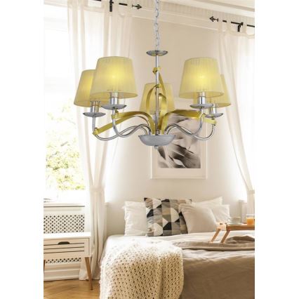 Chandelier on a chain DIVA 5xE14/40W/230V