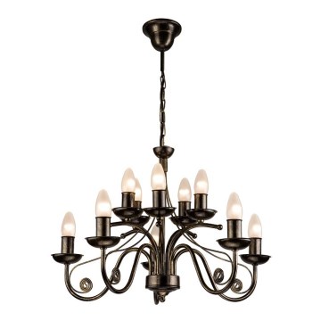 Chandelier on a chain DONATO 10xE14/40W/230V