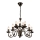 Chandelier on a chain DONATO 10xE14/40W/230V