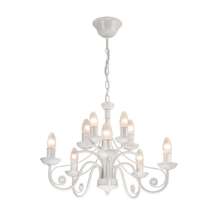 Chandelier on a chain DONATO 10xE14/40W/230V