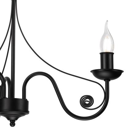 Chandelier on a chain DONATO 3xE14/40W/230V black
