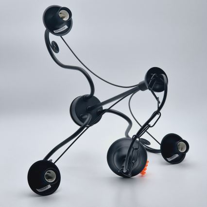 Chandelier on a chain DONATO 3xE14/40W/230V black