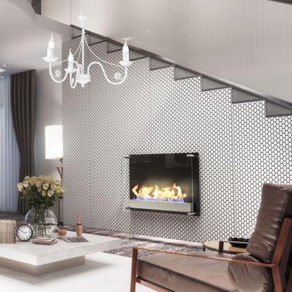 Chandelier on a chain DONATO 3xE14/40W/230V white