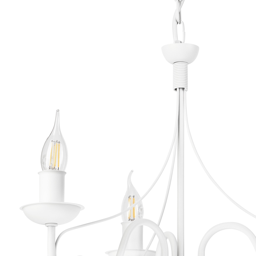 Chandelier on a chain DONATO 3xE14/40W/230V white