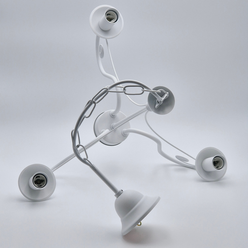 Chandelier on a chain DONATO 3xE14/40W/230V white