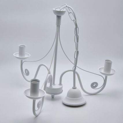 Chandelier on a chain DONATO 3xE14/40W/230V white