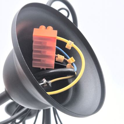 Chandelier on a chain DONATO 5xE14/40W/230V black