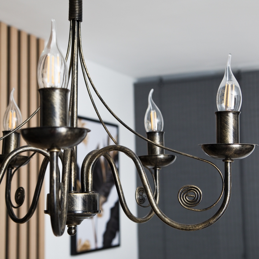 Chandelier on a chain  DONATO 5xE14/40W/230V