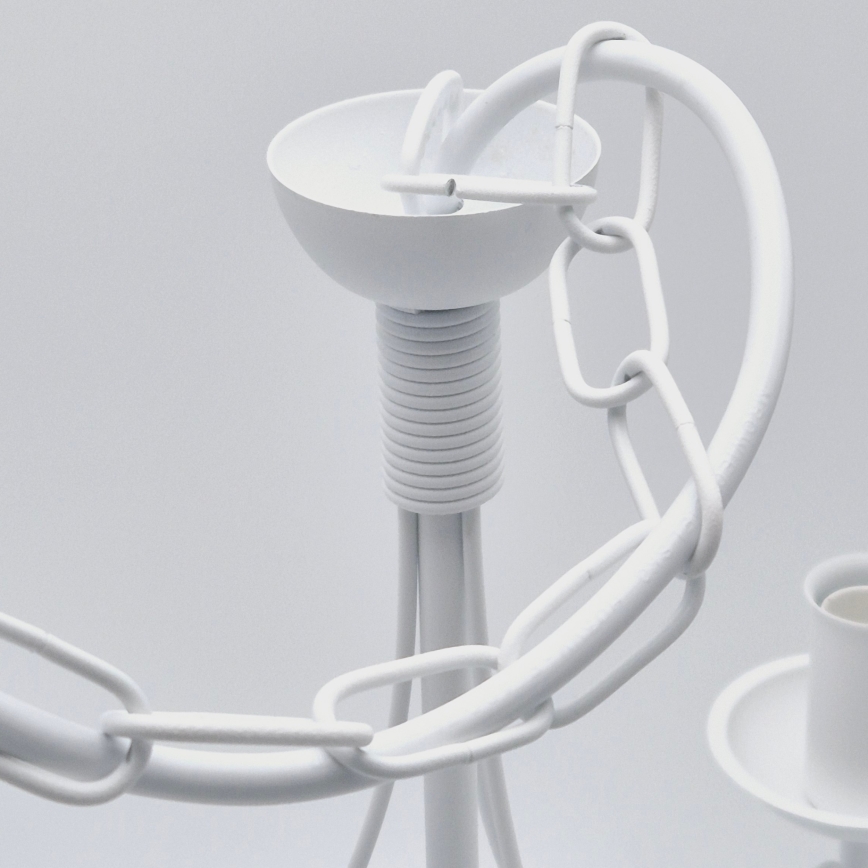 Chandelier on a chain DONATO 5xE14/40W/230V white