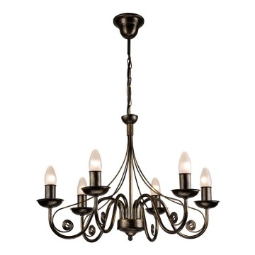 Chandelier on a chain DONATO 6xE14/40W/230V