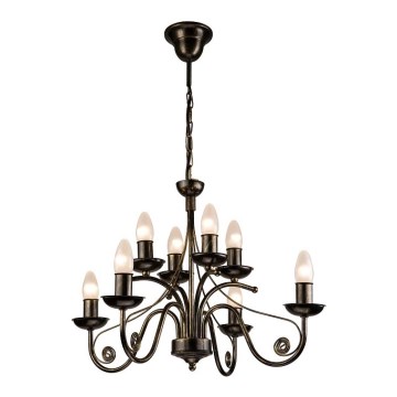 Chandelier on a chain DONATO 8xE14/40W/230V