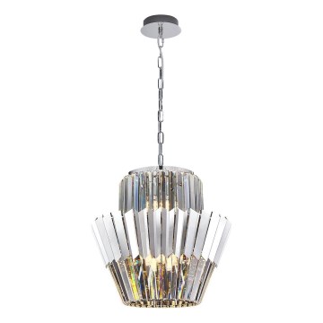 Chandelier on a chain DONNA 9xE14/40W/230V d. 45 cm matte chrome