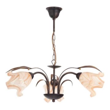 Chandelier on a chain DUCATTI 3xE14/10W/230V bronze