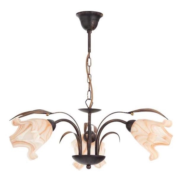 Chandelier on a chain DUCATTI 3xE14/10W/230V bronze