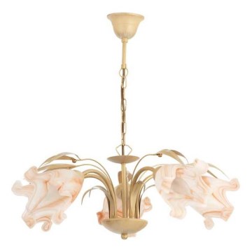 Chandelier on a chain DUCATTI 5xE14/10W/230V gold