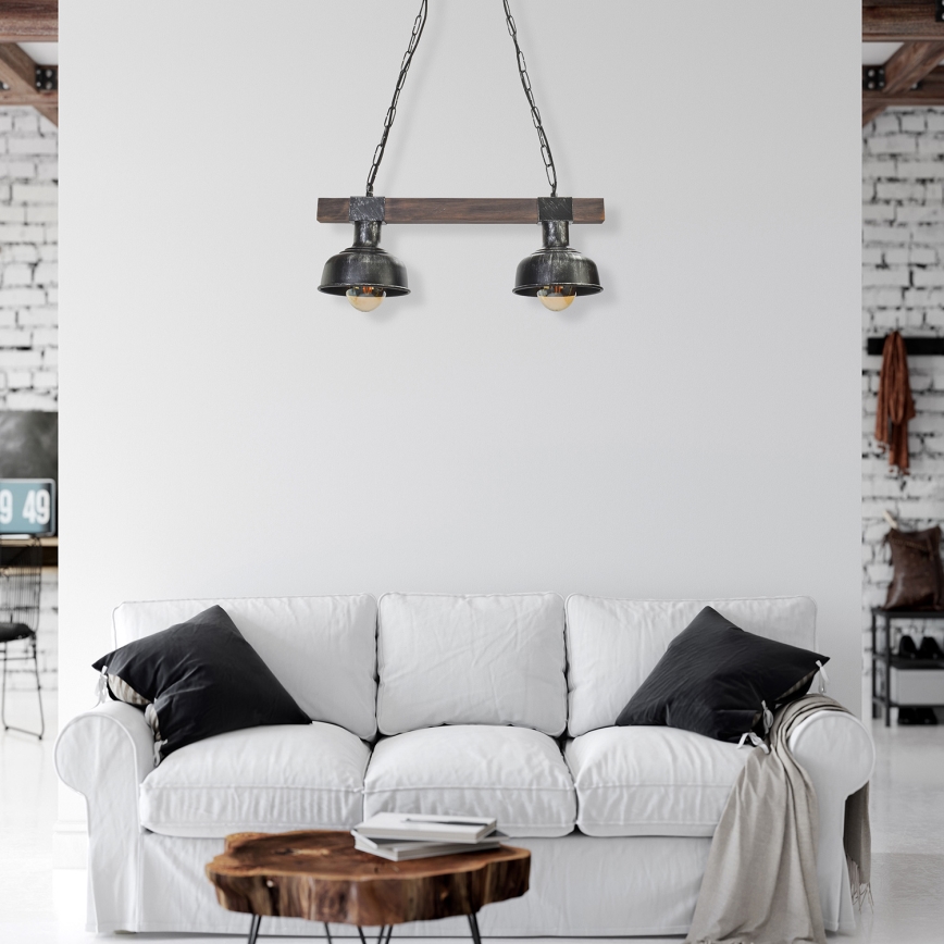 Chandelier on a chain FARO 2xE27/60W/230V