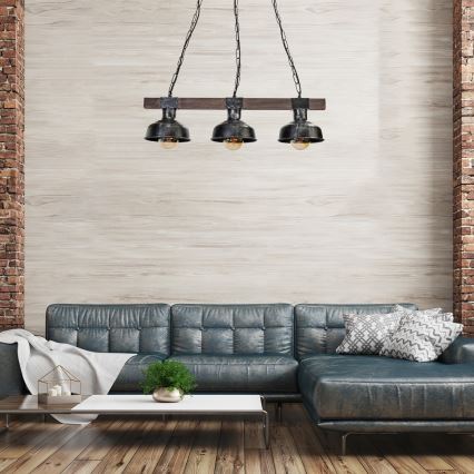 Chandelier on a chain FARO 3xE27/60W/230V