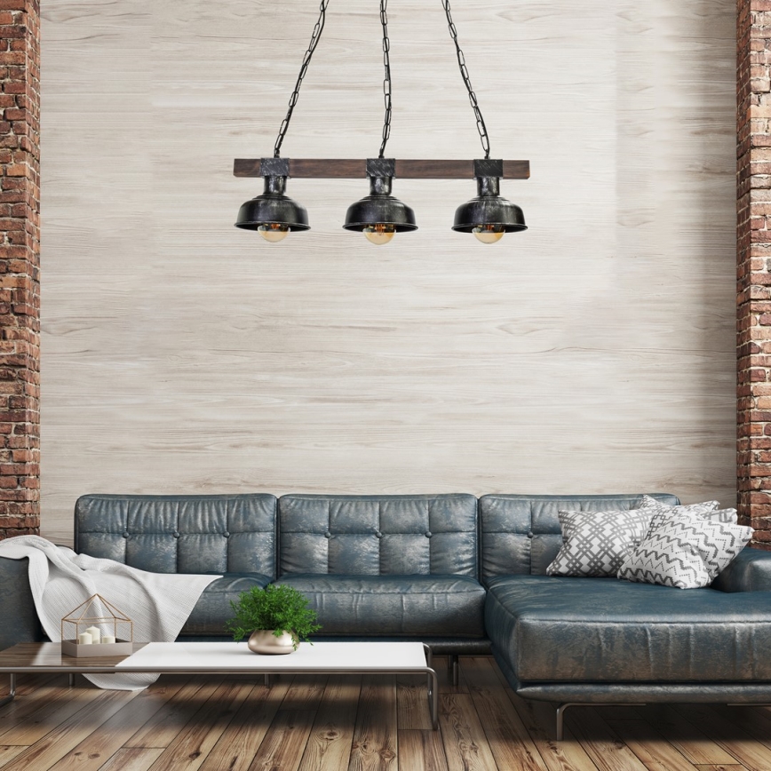 Chandelier on a chain FARO 3xE27/60W/230V