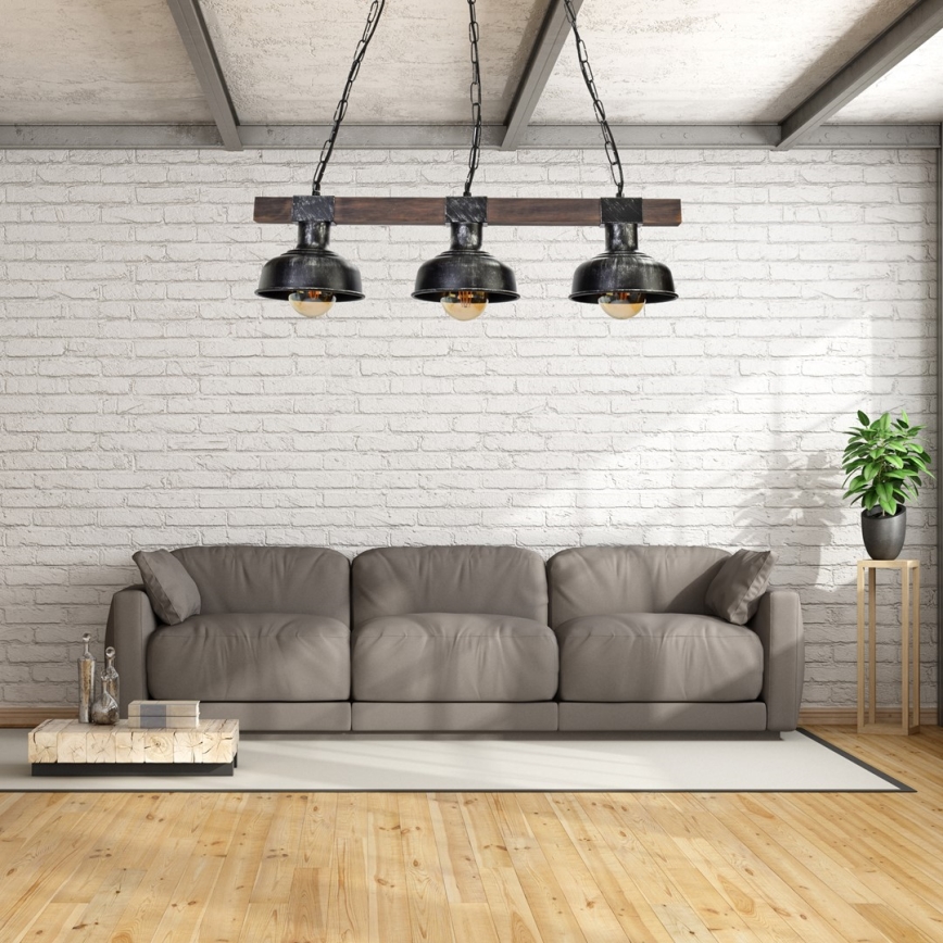 Chandelier on a chain FARO 3xE27/60W/230V