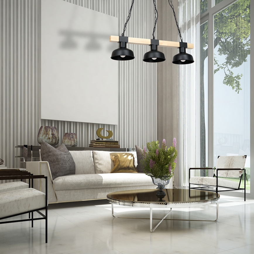 Chandelier on a chain FARO 3xE27/60W/230V