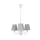 Chandelier on a chain FIREZ 3xE27/40W/230V white/grey