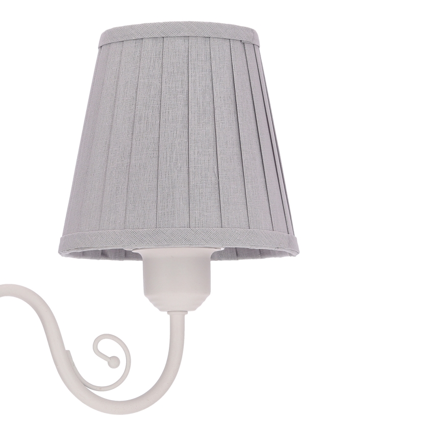Chandelier on a chain FIREZ 3xE27/40W/230V white/grey