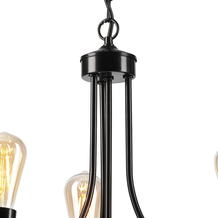 Chandelier on a chain GINA 3xE27/60W/230V black