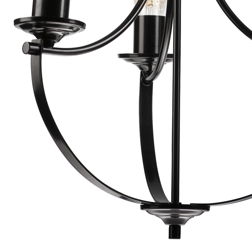Chandelier on a chain GINA 3xE27/60W/230V black