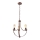 Chandelier on a chain GINA 3xE27/60W/230V brown