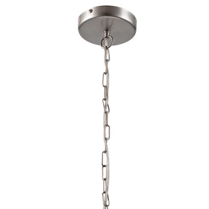Chandelier on a chain GINA 3xE27/60W/230V matte chrome