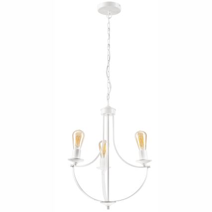 Chandelier on a chain GINA 3xE27/60W/230V white