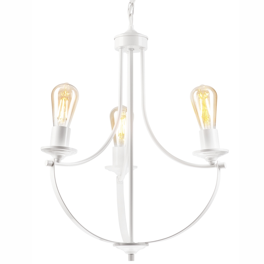 Chandelier on a chain GINA 3xE27/60W/230V white
