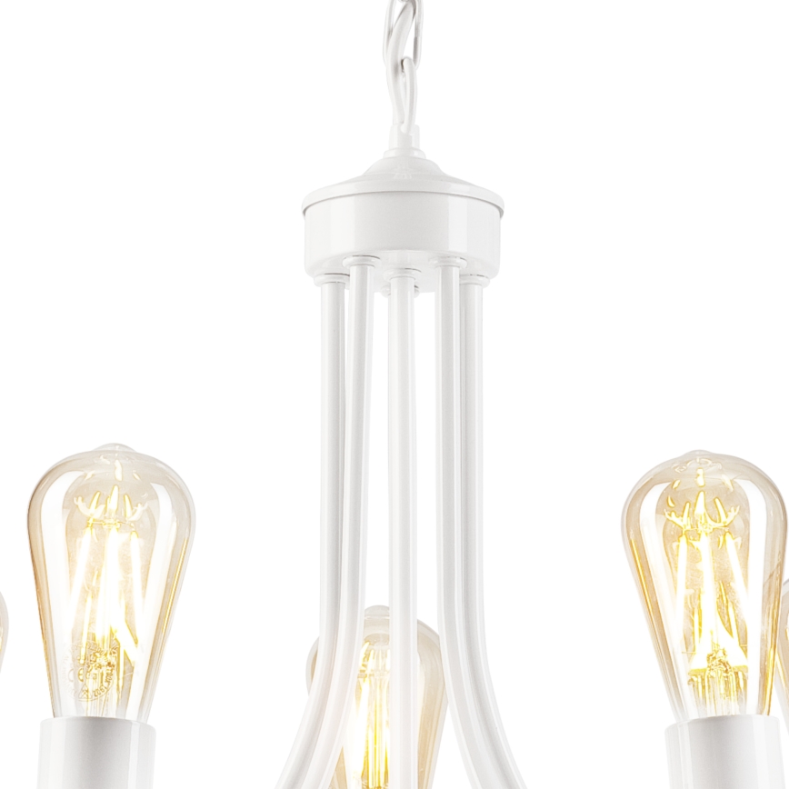 Chandelier on a chain GINA 5xE27/60W/230V white