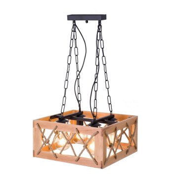 Chandelier on a chain GRANGE 4xE27/60W/230V