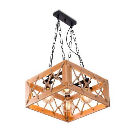 Chandelier on a chain GRANGE 4xE27/60W/230V