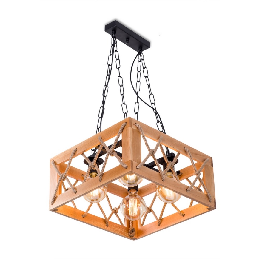 Chandelier on a chain GRANGE 4xE27/60W/230V