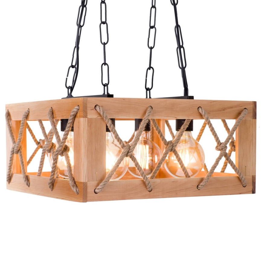Chandelier on a chain GRANGE 4xE27/60W/230V
