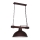 Chandelier on a chain HAKON 1xE27/60W/230V dark wood