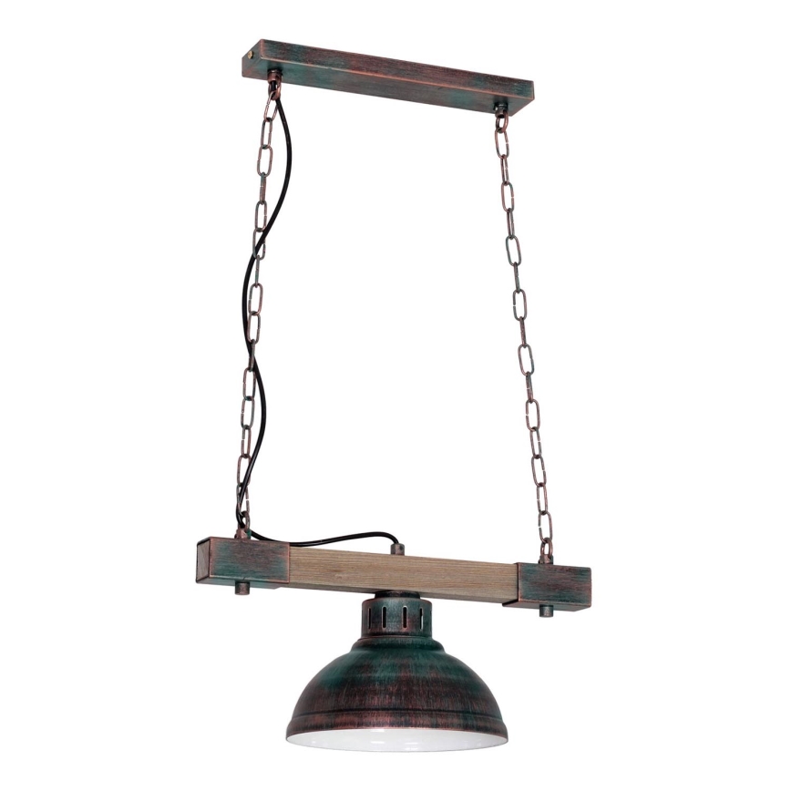 Chandelier on a chain HAKON 1xE27/60W/230V patina