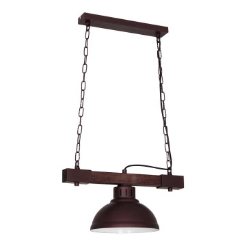 Chandelier on a chain HAKON 1xE27/60W/230V pine