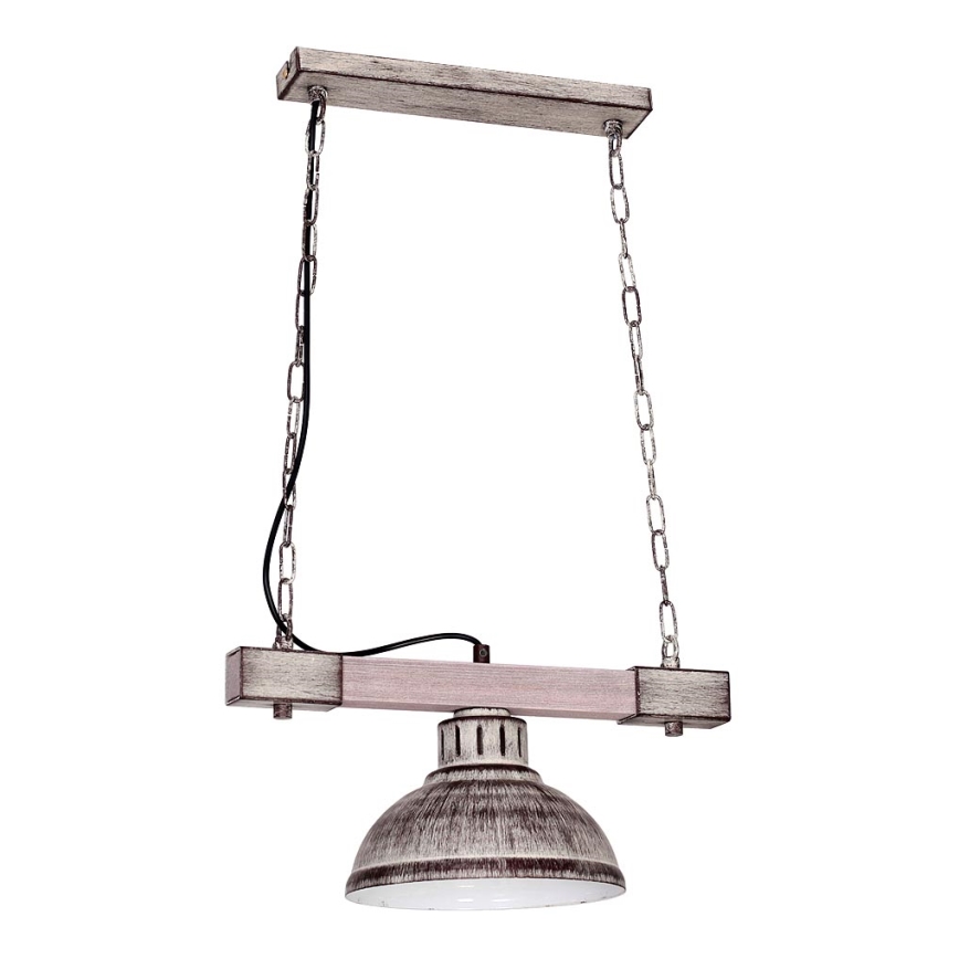 Chandelier on a chain HAKON 1xE27/60W/230V pine