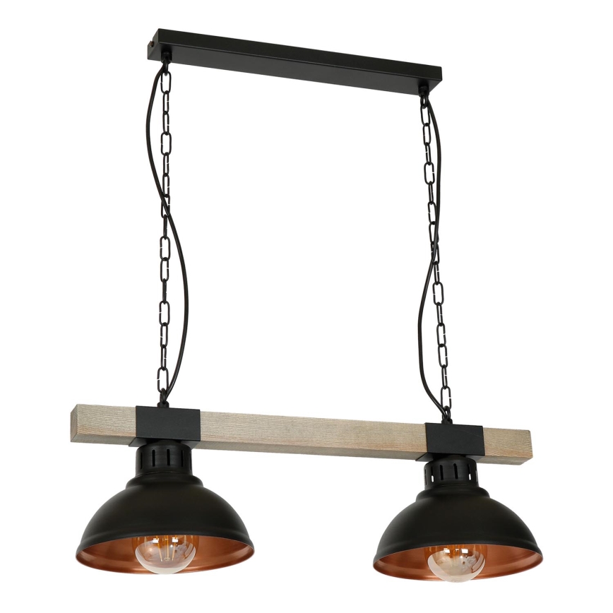 Chandelier on a chain HAKON 2xE27/60W/230V
