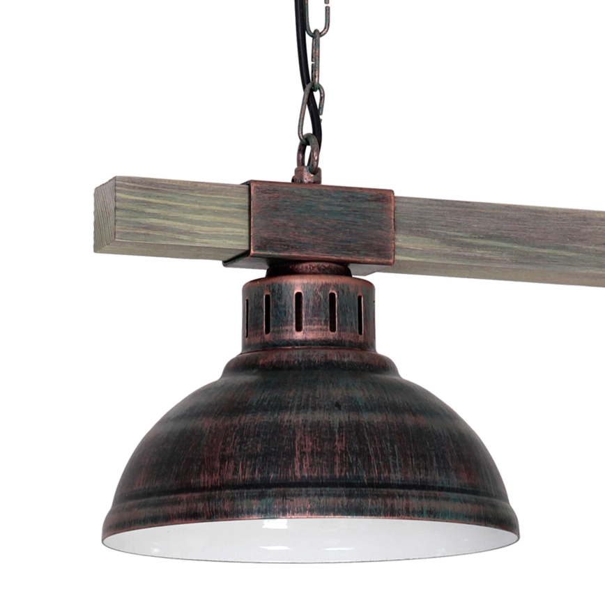 Chandelier on a chain HAKON 2xE27/60W/230V patina