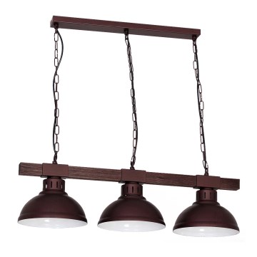 Chandelier on a chain HAKON 3xE27/60W/230V dark