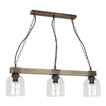Chandelier on a chain HAKON 3xE27/60W/230V