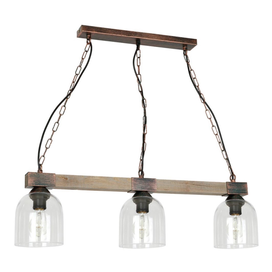 Chandelier on a chain HAKON 3xE27/60W/230V