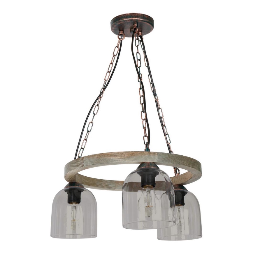 Chandelier on a chain HAKON 3xE27/60W/230V