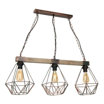 Chandelier on a chain HAKON 3xE27/60W/230V