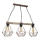 Chandelier on a chain HAKON 3xE27/60W/230V