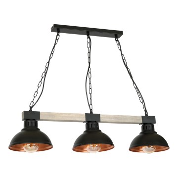 Chandelier on a chain HAKON 3xE27/60W/230V